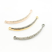 DC071. Diamond Sterling Silver Bar Pendant